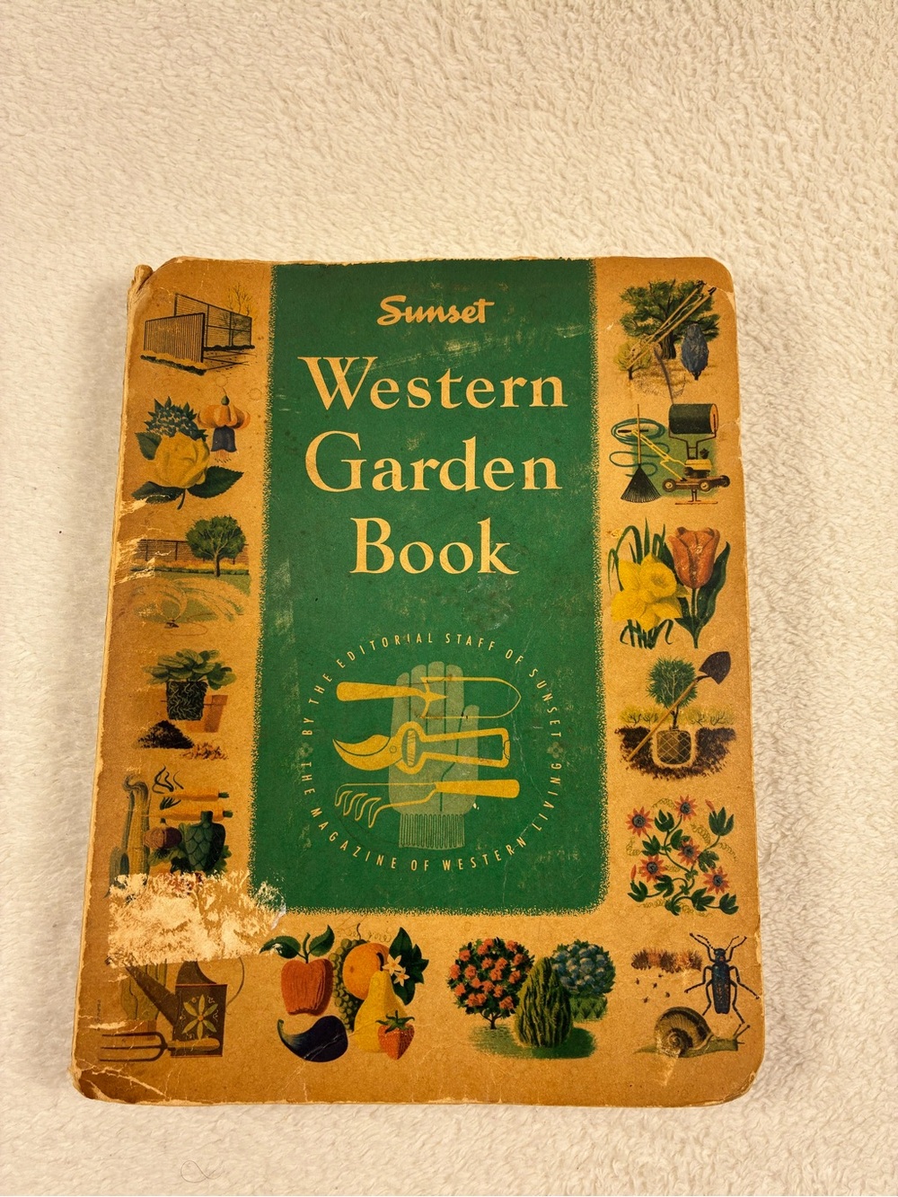 Sunset Western Garden Book - Green & Mustard Vintage Cover